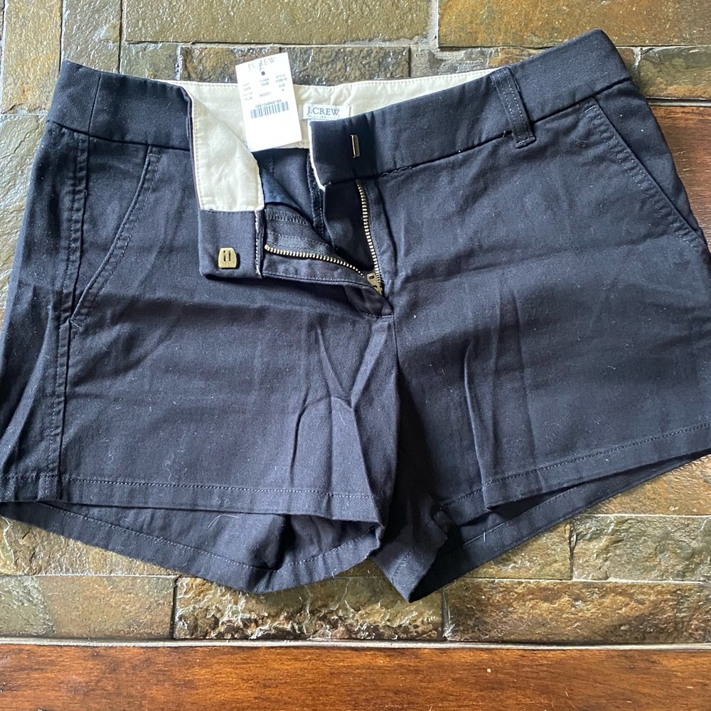 J. Crew Women's High Waist Black Shorts